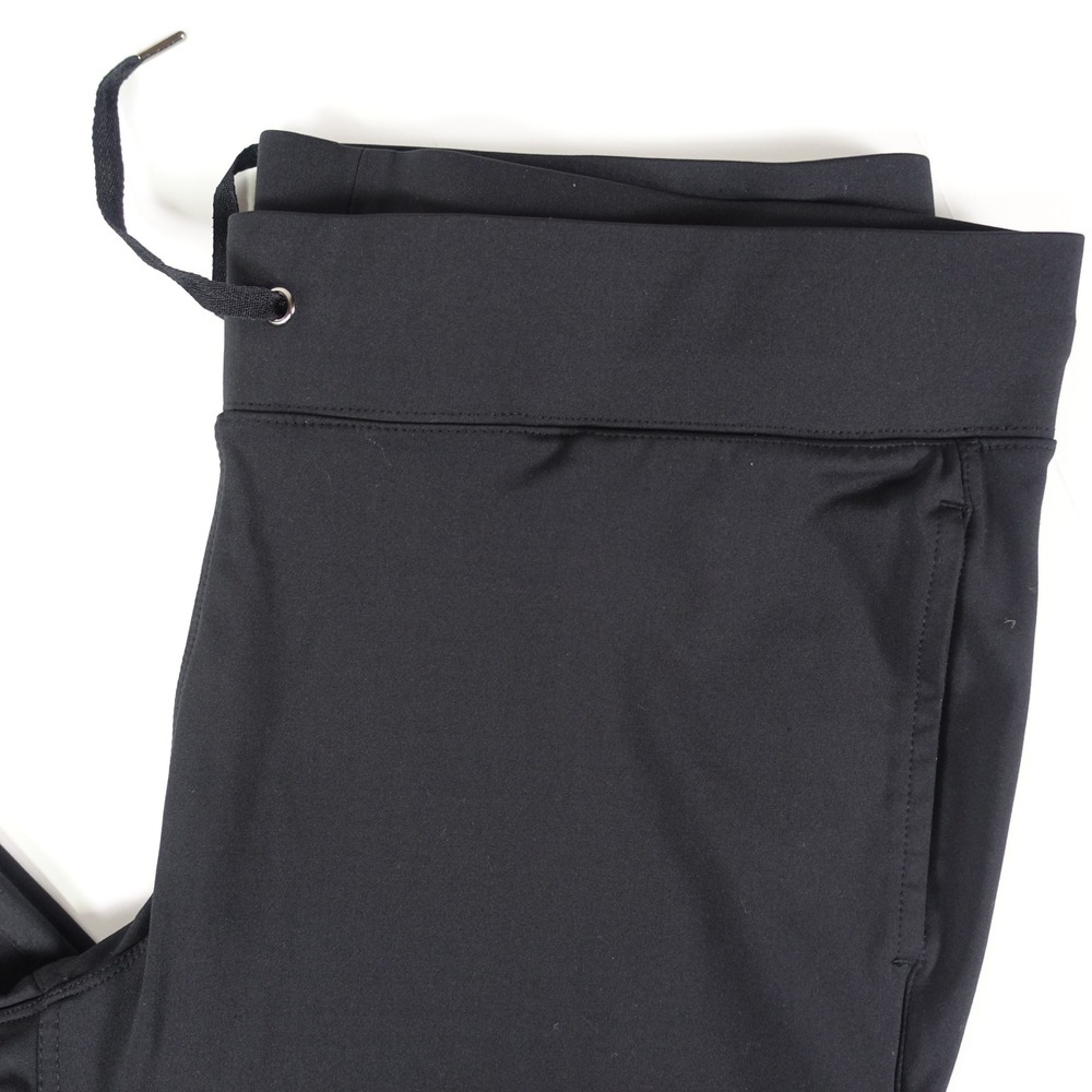 Velocity Womens XL Black Straight Leg Athletic Pants Adjustable Cinch Hem - Picture 2 of 6